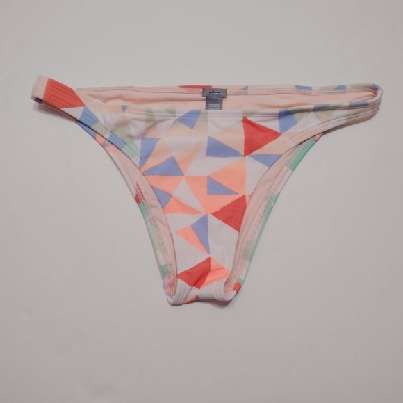 Aerie Geometric Shapes Swim Cheeky Bikini Swimsuit Bottom Medium American Eagle - Picture 1 of 3